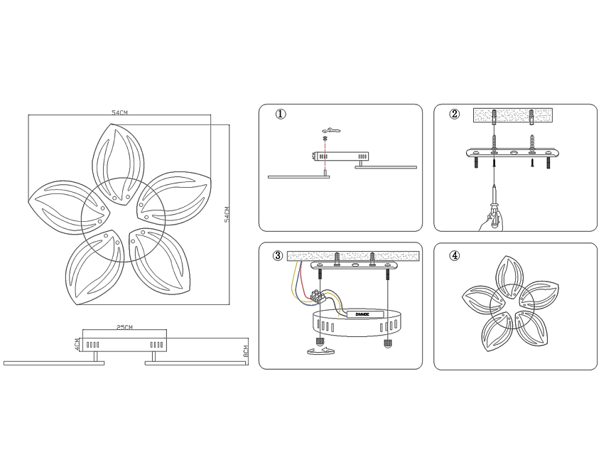 FA464/5 CF кофе 90W 540*540*80 (ПДУ РАДИО 2.4) FA464/5 CF кофе 90W 540*540*80 (ПДУ РАДИО 2.4)